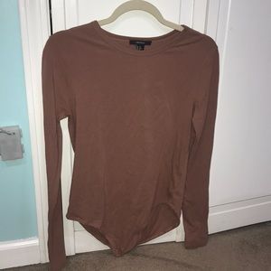 mauve long sleeve bodysuit